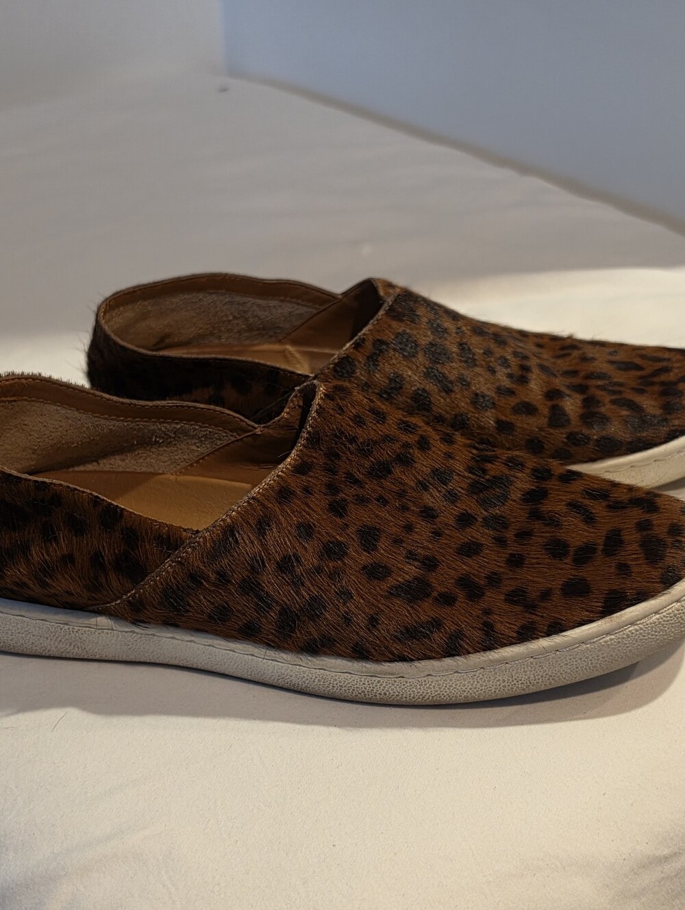Zara Woman Leopard Pony Hair Slip On Sneakers US 8 EU 39